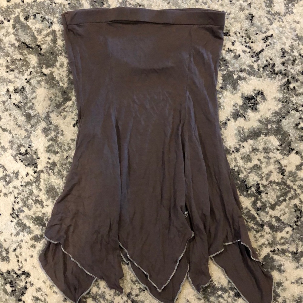 Strapless Tunic Top With Mesh Insert - image 6